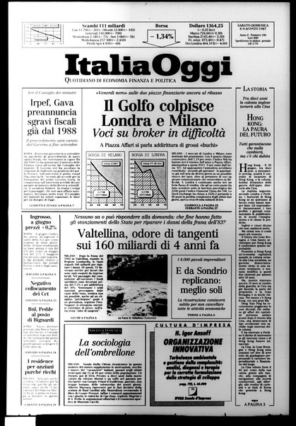 Italia oggi : quotidiano di economia finanza e politica